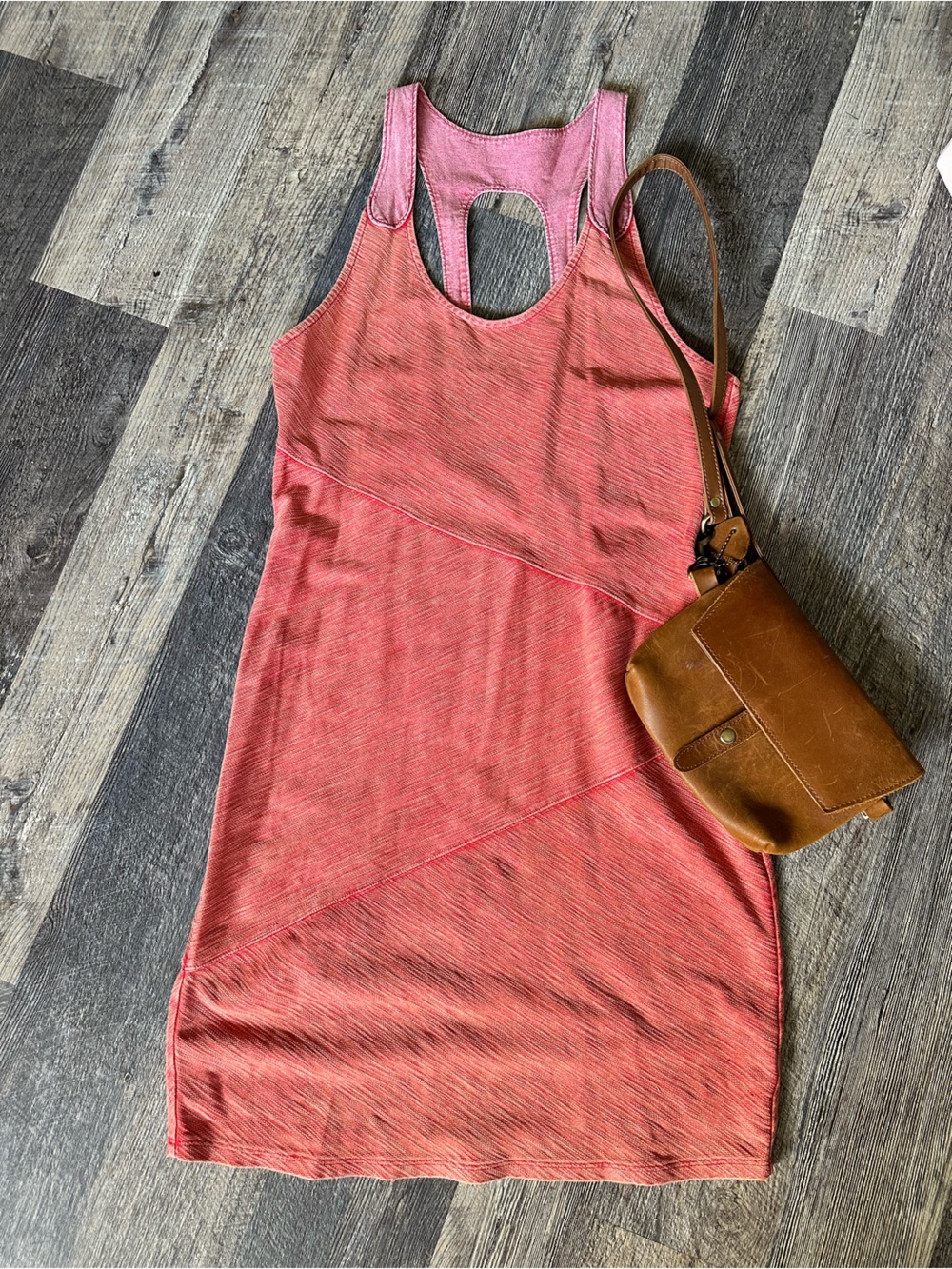 Free People Coral Heather Tank Dress